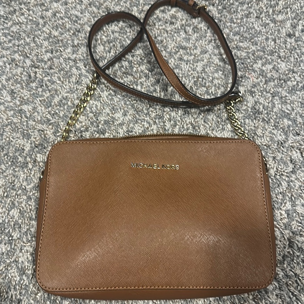 Tan Leather Michael Kors crossbody